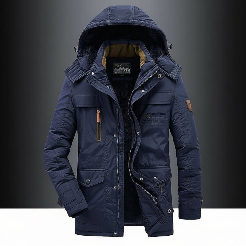 Men's Insulated Snow Jacket Waterproof Cold Weather Coat