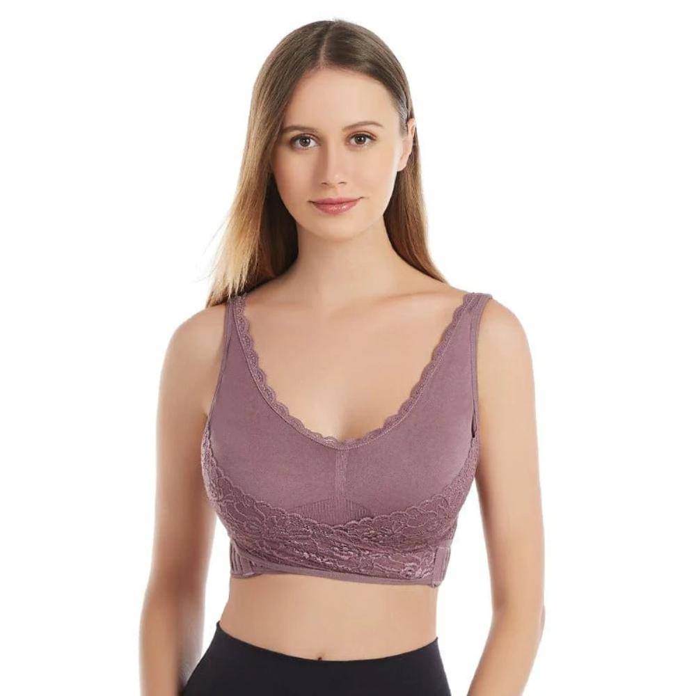 Wireless Front Adjustable Side Buckle Corset Bra