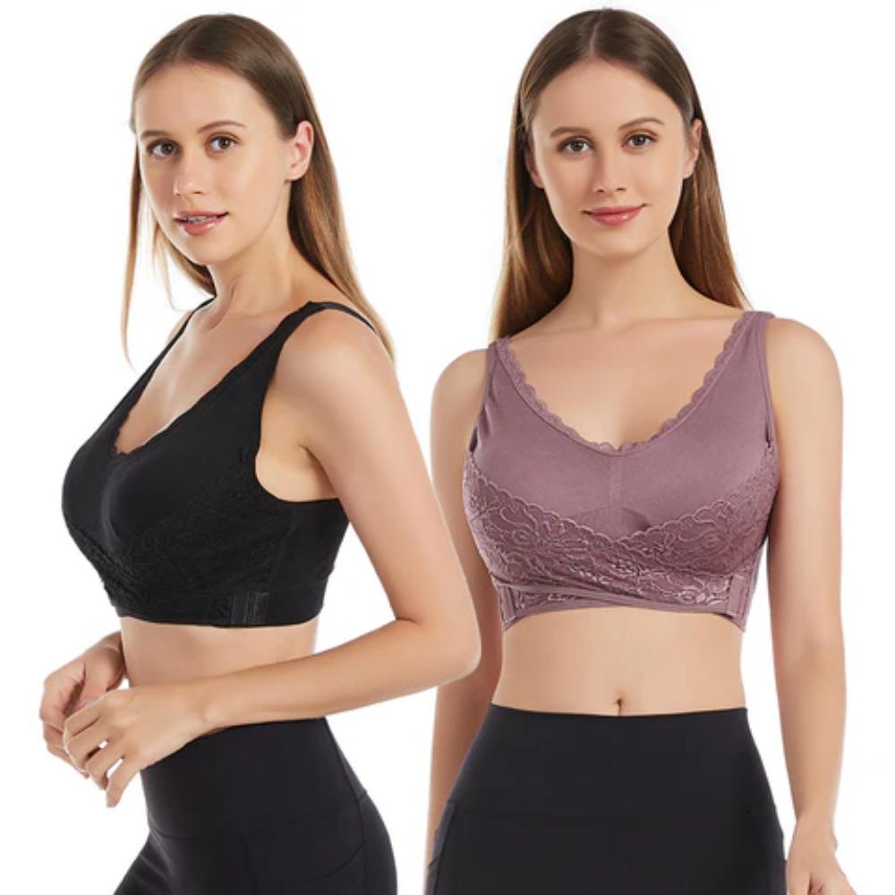 Wireless Front Adjustable Side Buckle Corset Bra