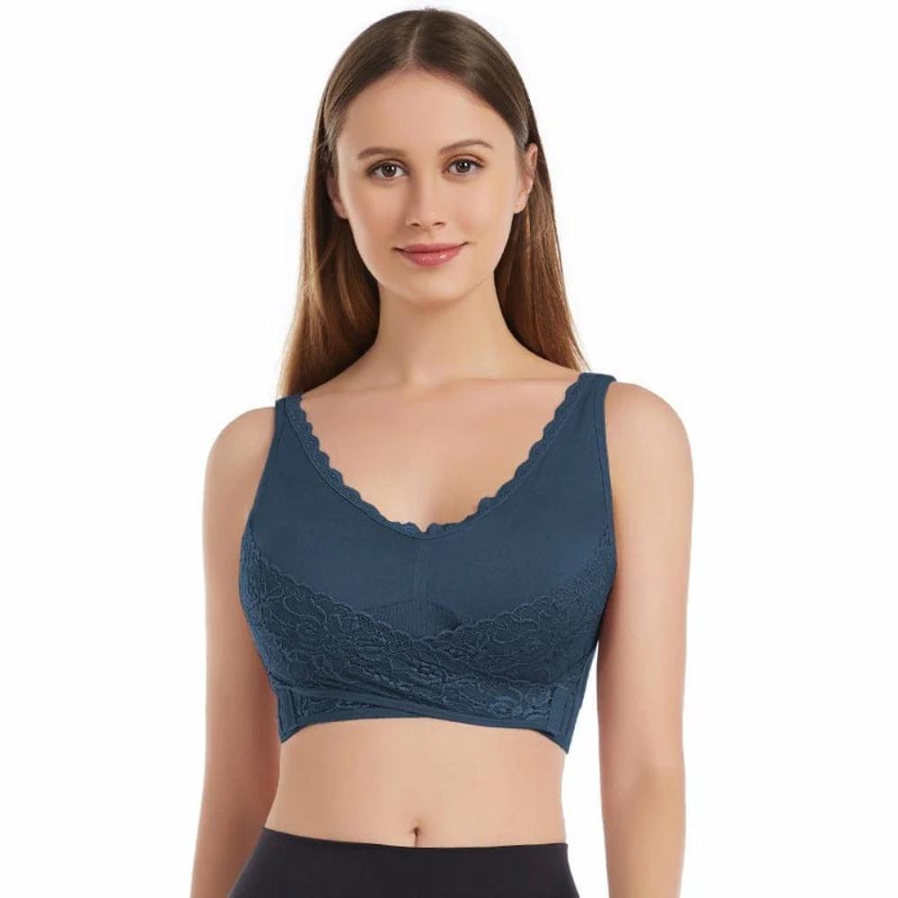 Wireless Front Adjustable Side Buckle Corset Bra