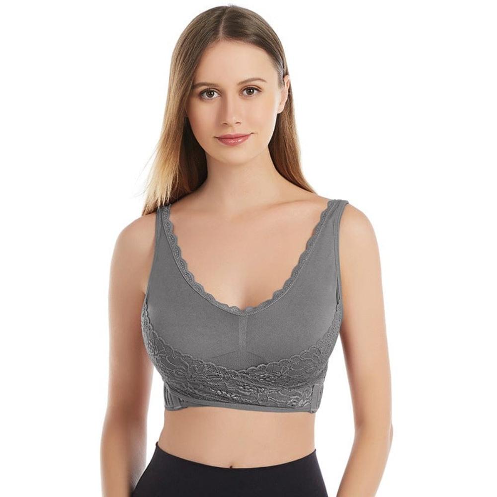 Wireless Front Adjustable Side Buckle Corset Bra