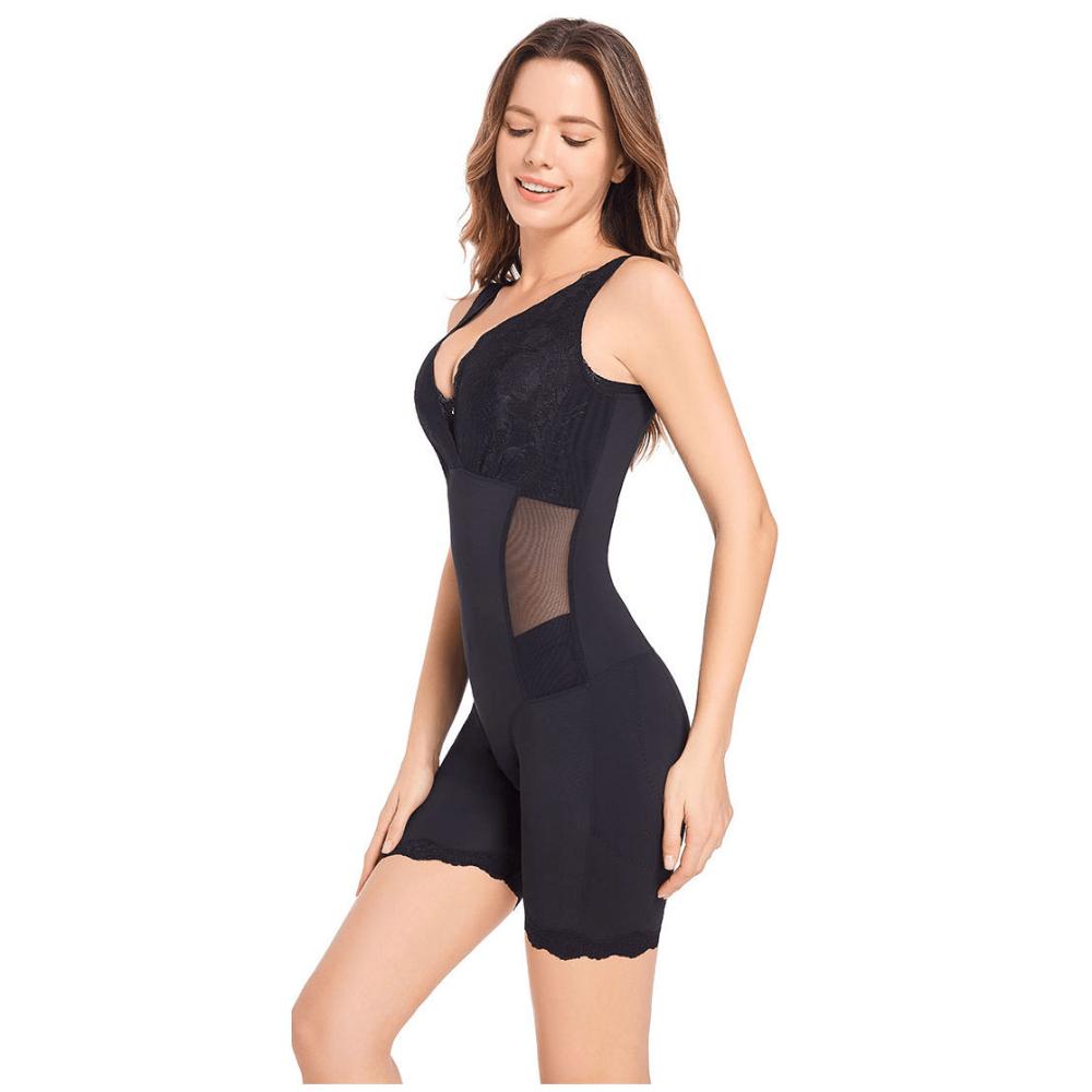 Women V Neck Lace Full Body Shapewear