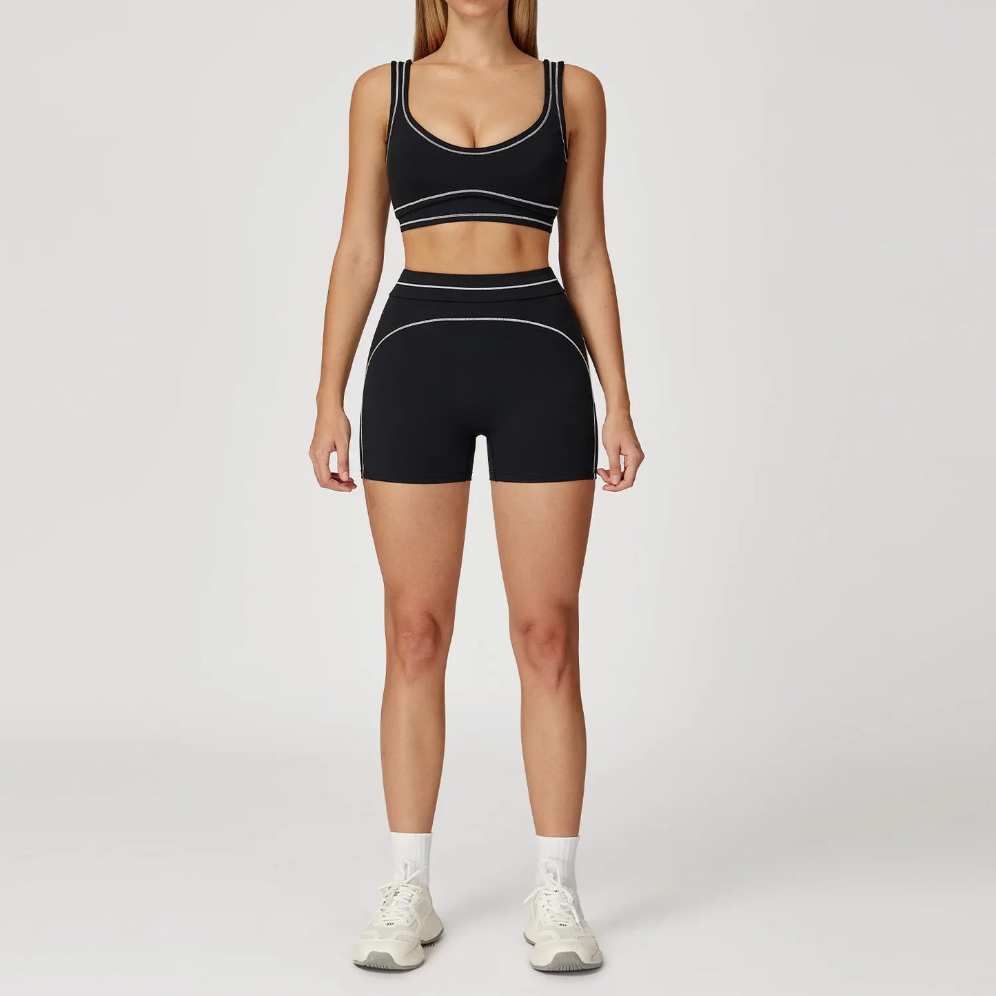 Women's 2 Piece Fitness Set High Waist Leggings Sports Bra