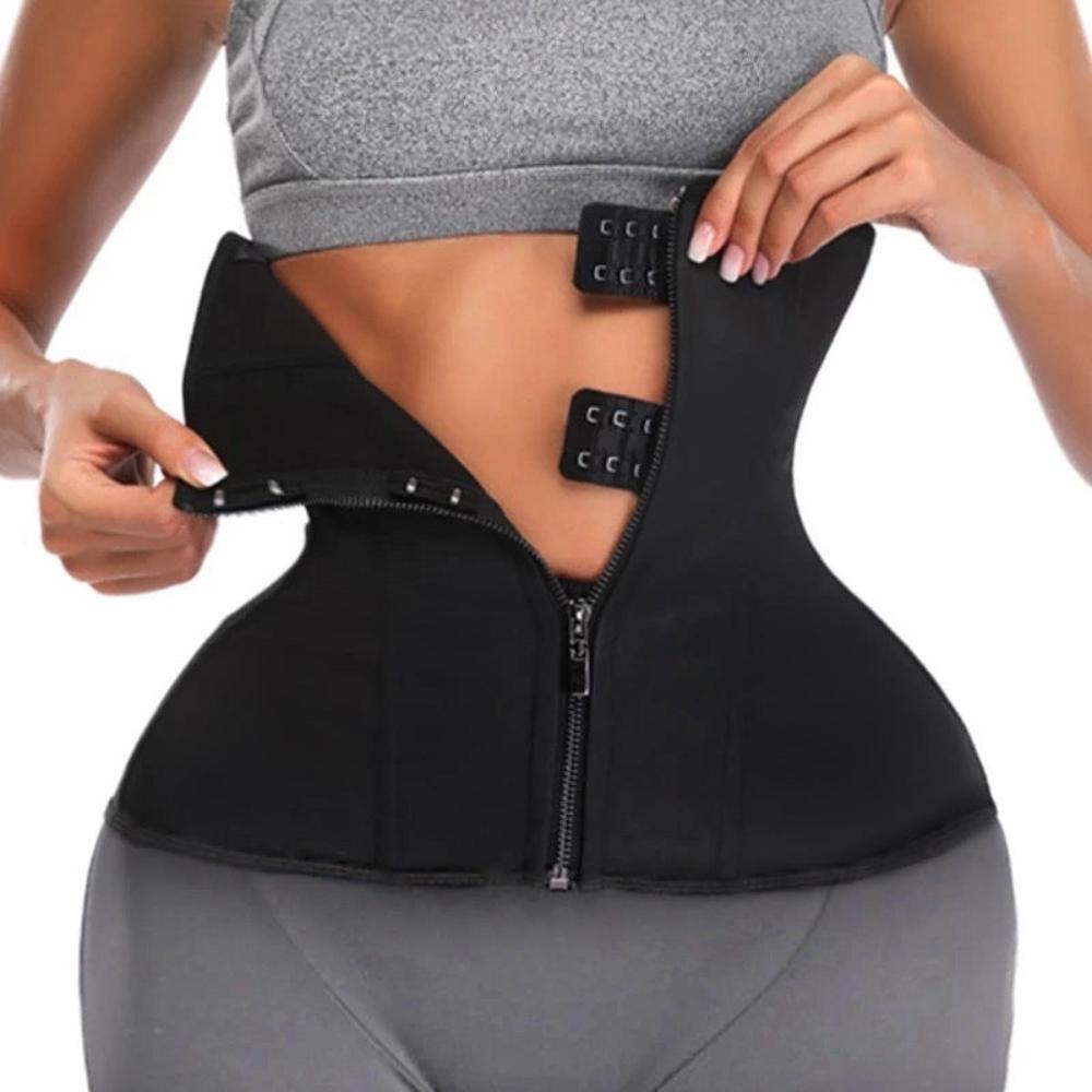 Zipper & Cincher Tummy Control Corset Body Shaper