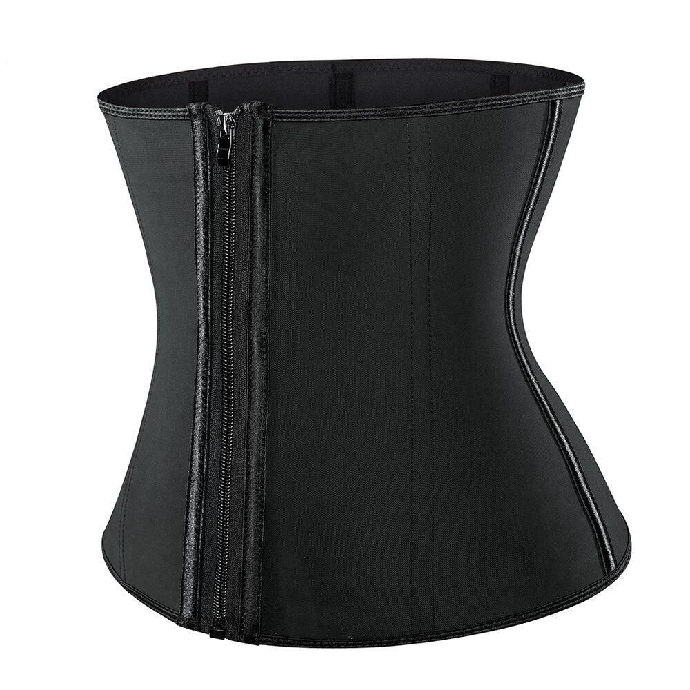 Zipper & Cincher Tummy Control Corset Body Shaper