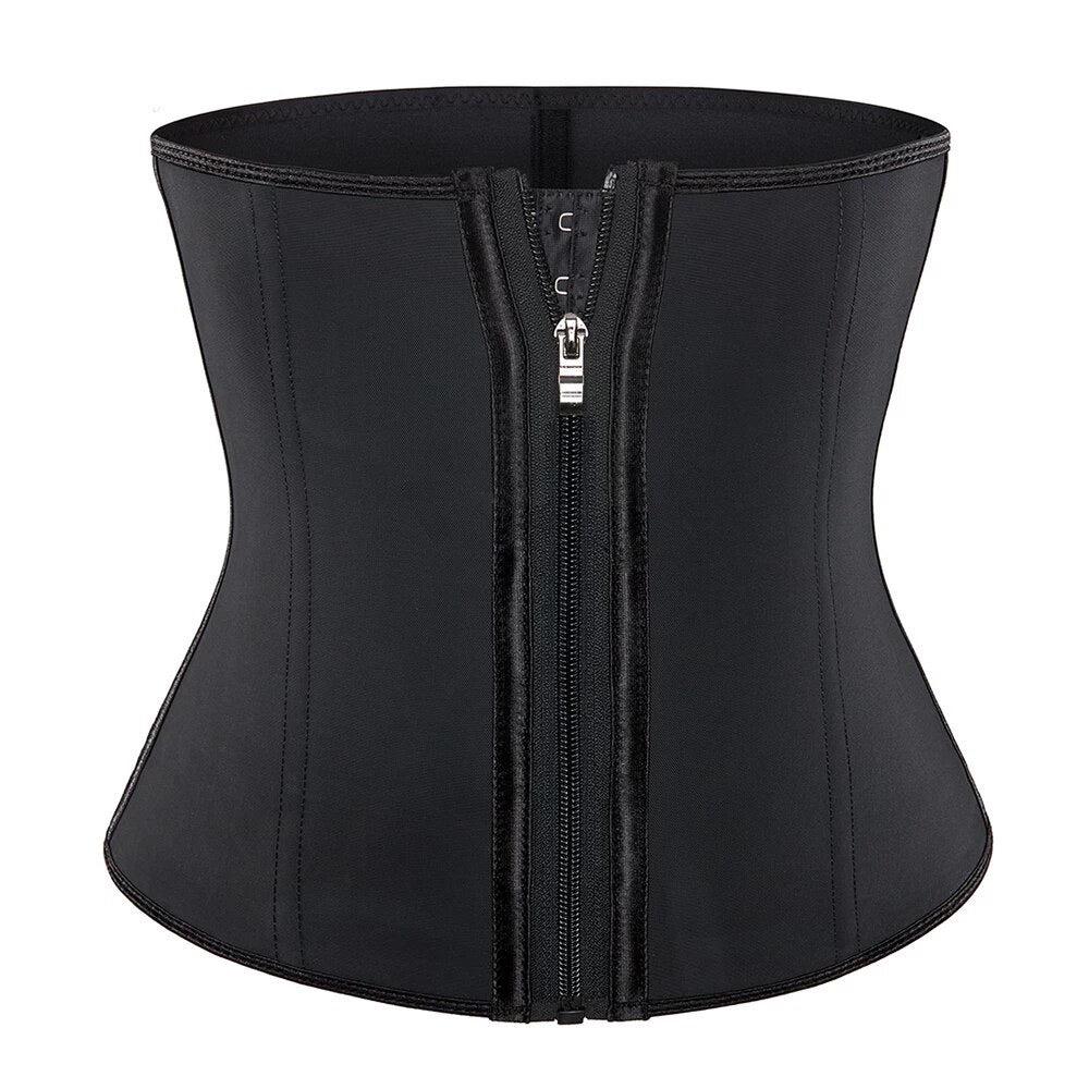 Zipper & Cincher Tummy Control Corset Body Shaper