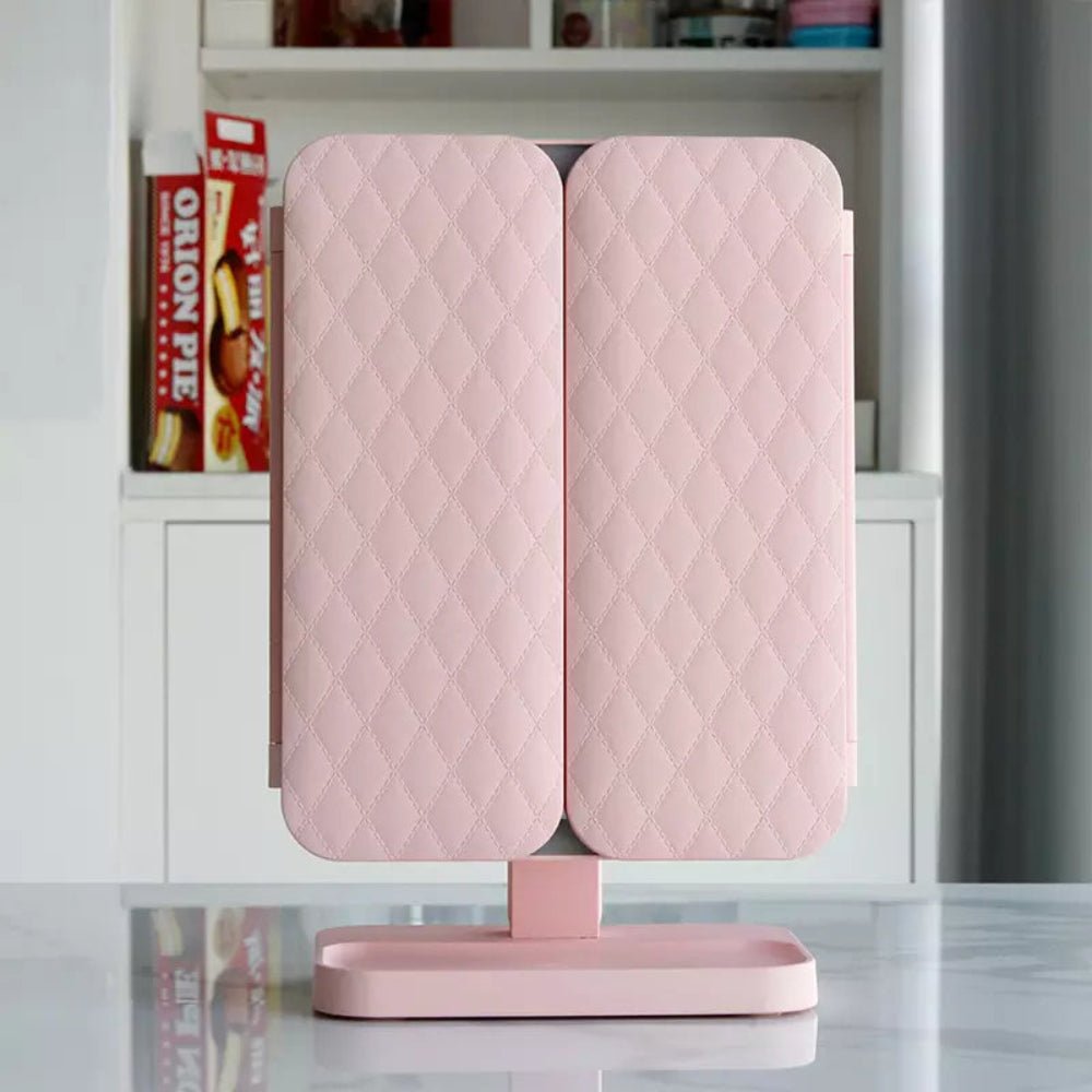 Portable LED Travel Makeup Mirror with Adjustable Lights