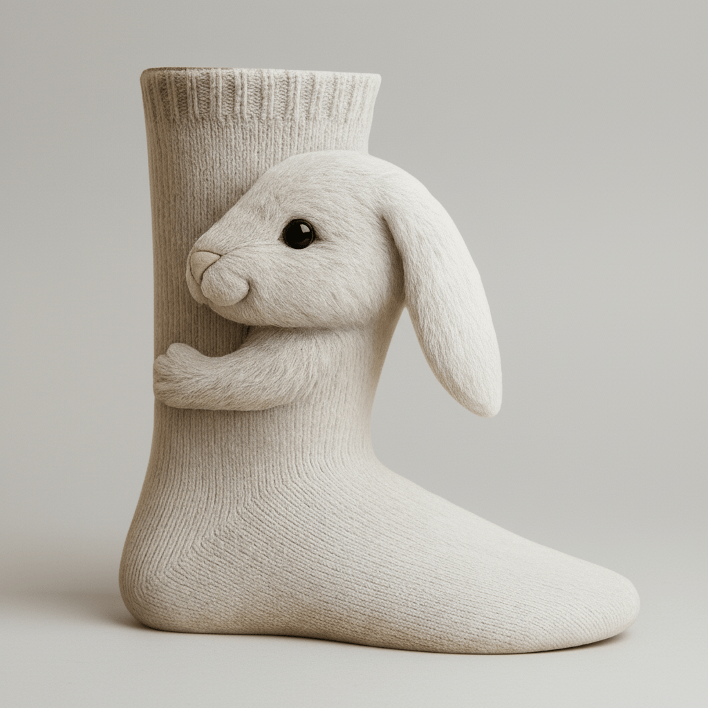 Warm Fuzzy Animal Slipper Socks