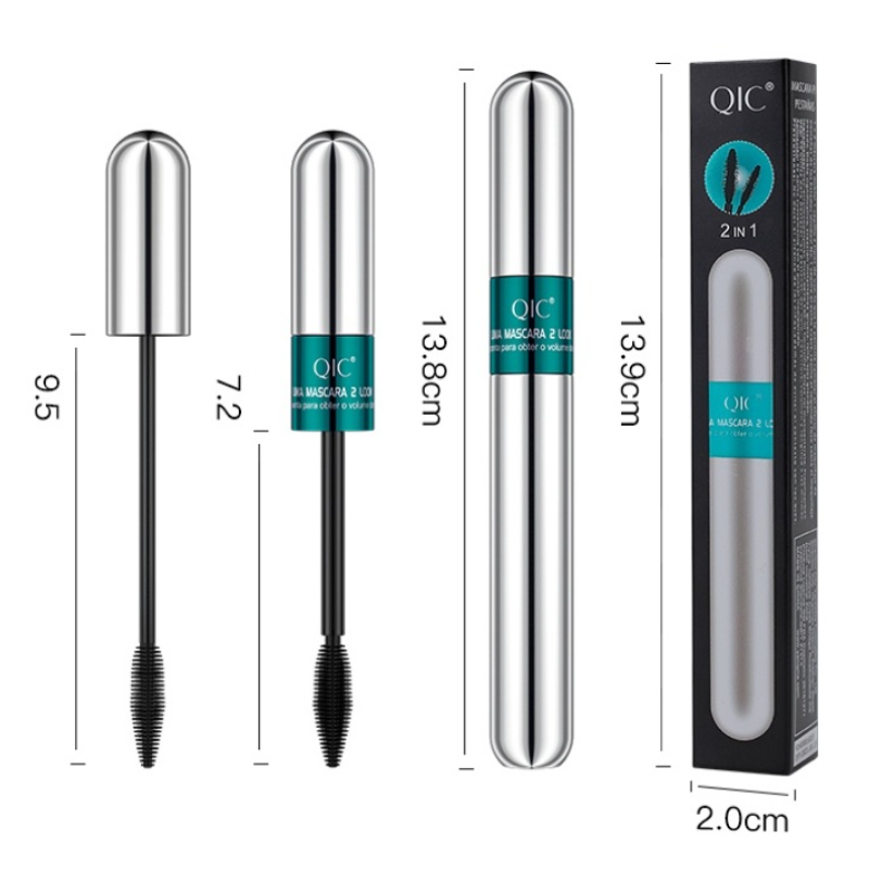 2 In 1 4d Silk Fiber Lash Mascara Waterproof