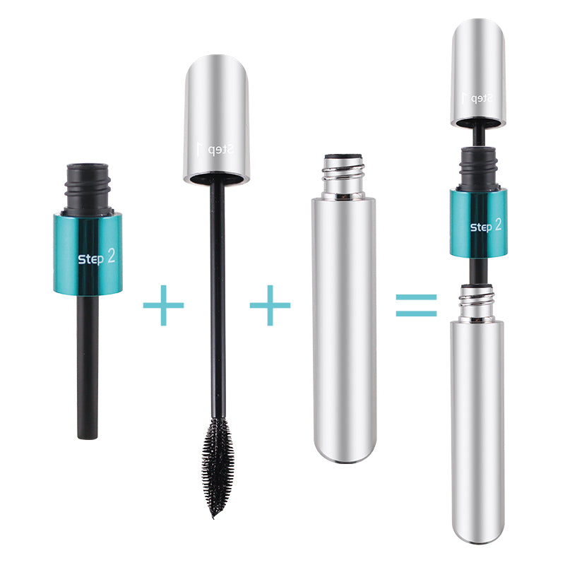 2 In 1 4d Silk Fiber Lash Mascara Waterproof