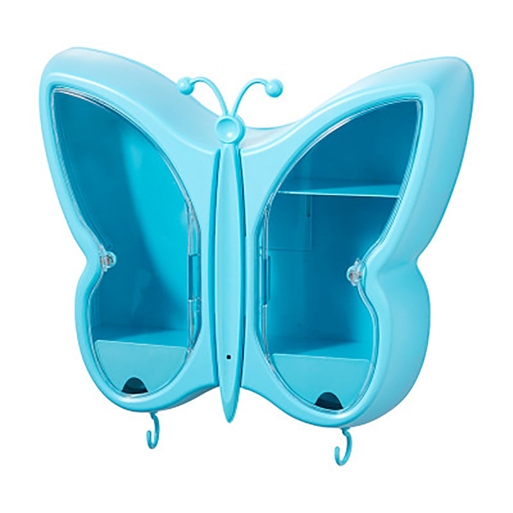 Wall Mounted Makeup Organizer Cosmetic Storage Box Butterfly-Shaped