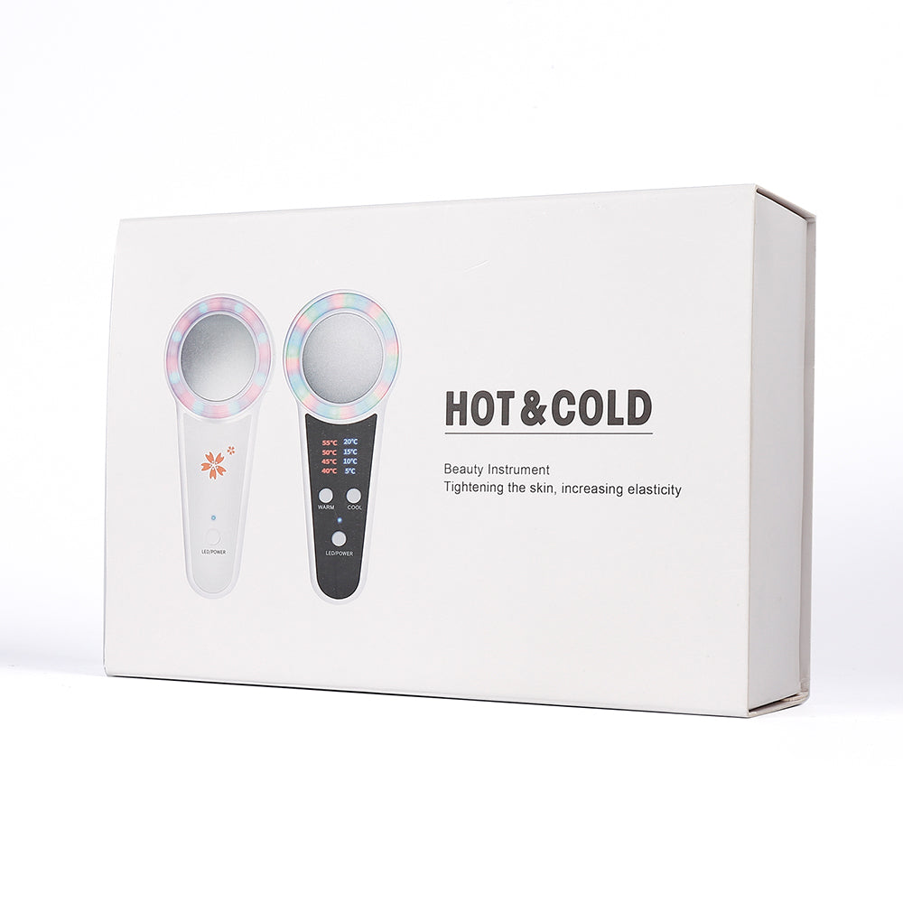 LED Photon Therapy Facial Massager with Hot Cold Treatment