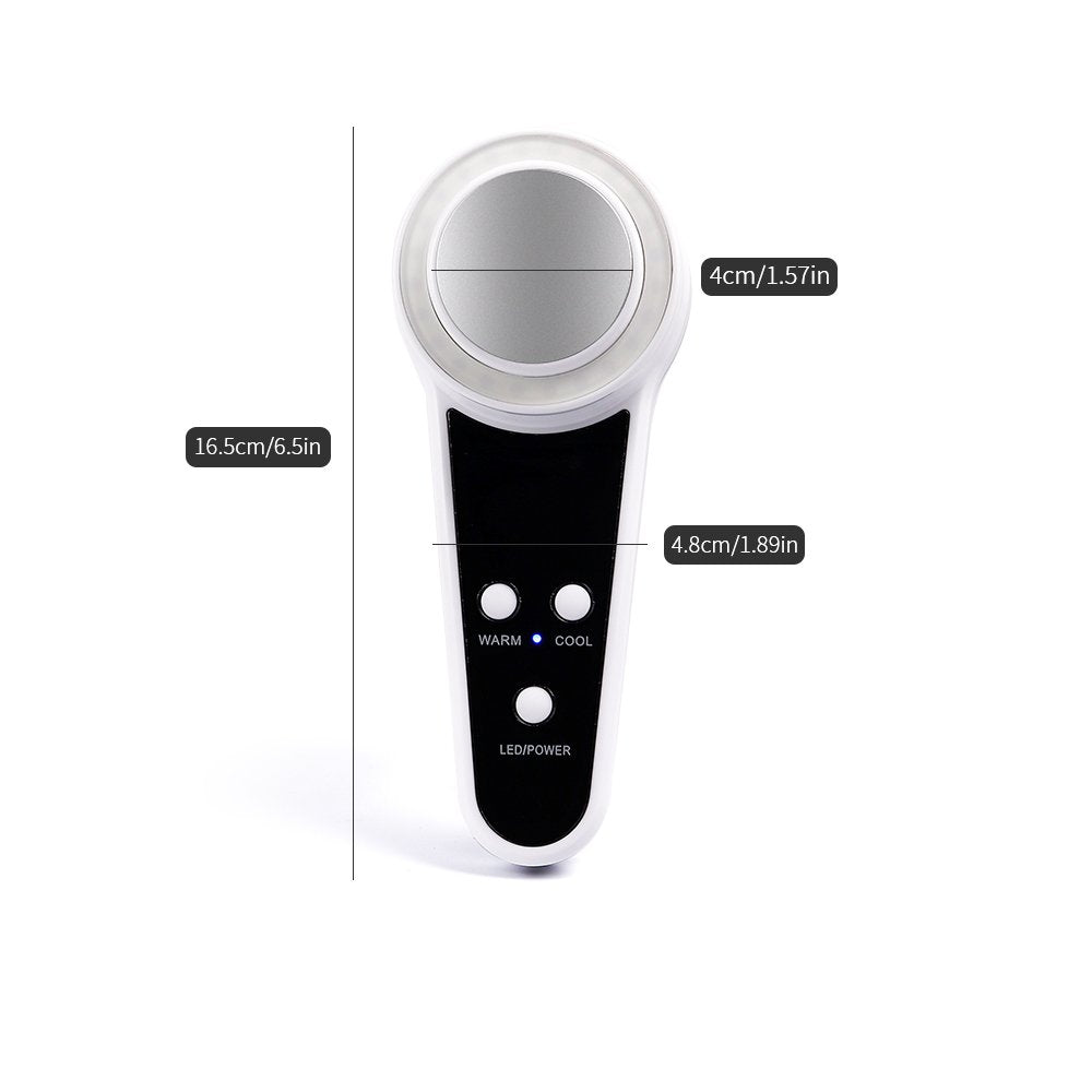LED Photon Therapy Facial Massager with Hot Cold Treatment