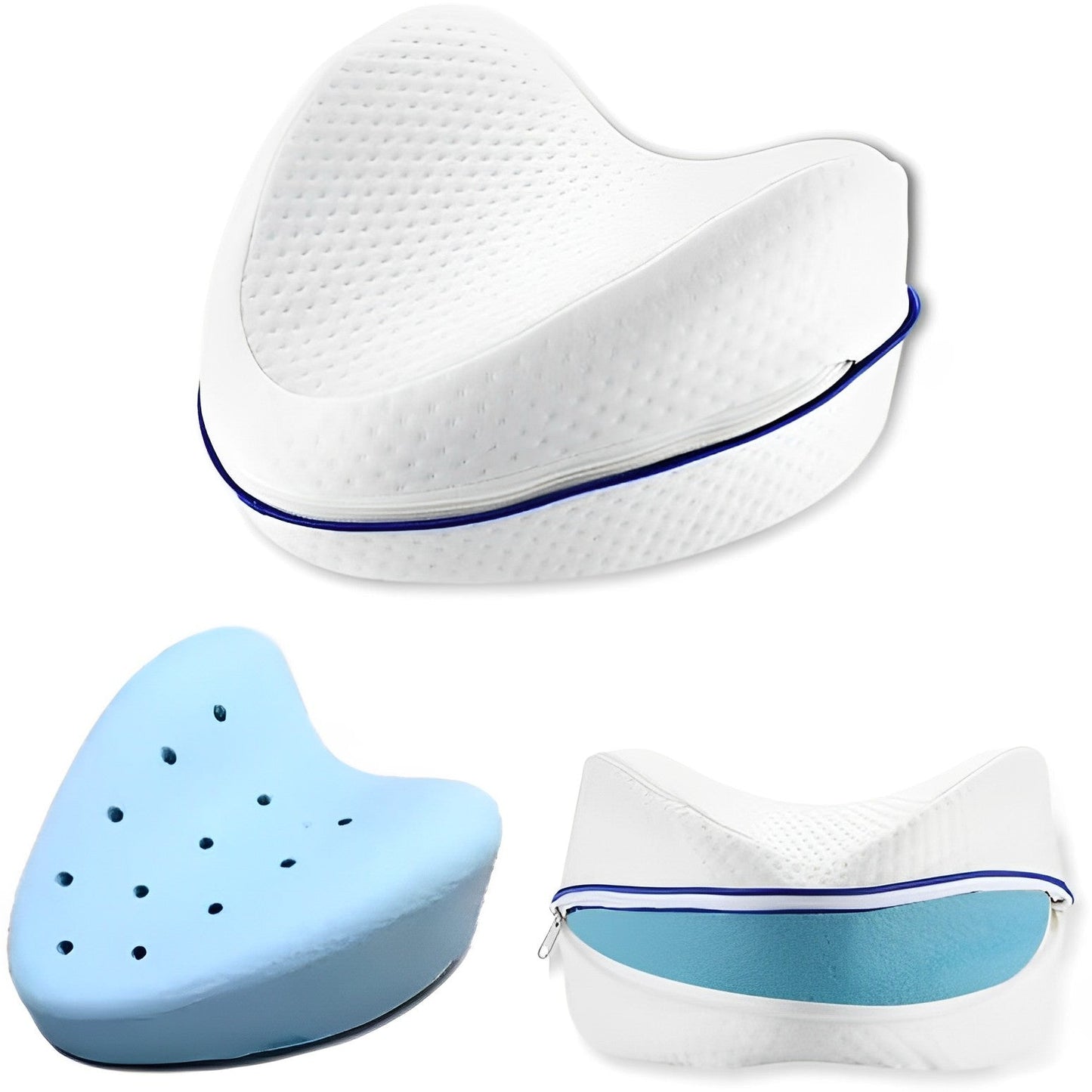 Memory Foam Leg Pillow Firm Back Knee Support Pain Relief