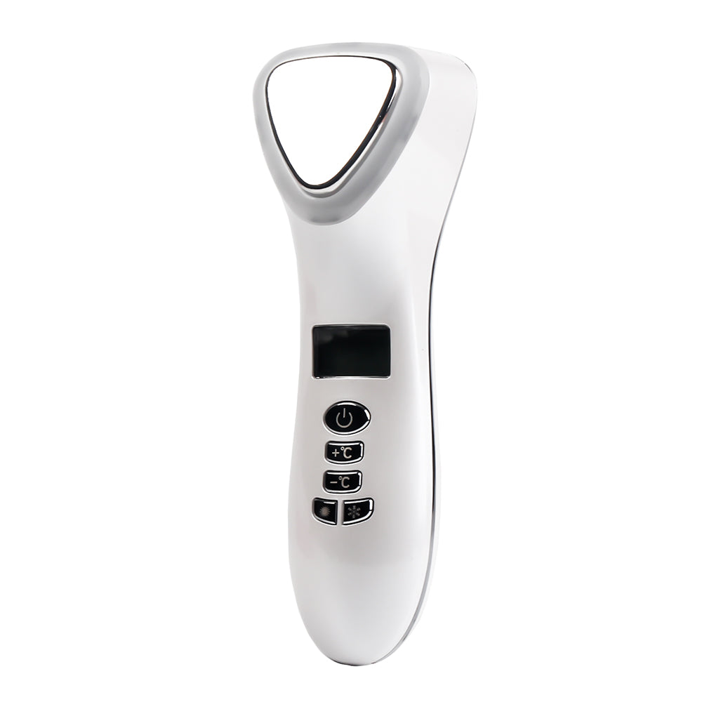 Facial Ultrasonic LED Hot Cold Massager Hammer