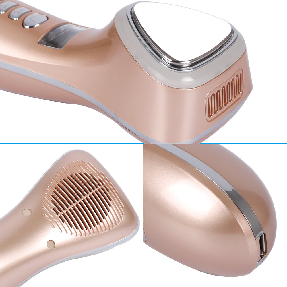 Facial Ultrasonic LED Hot Cold Massager Hammer