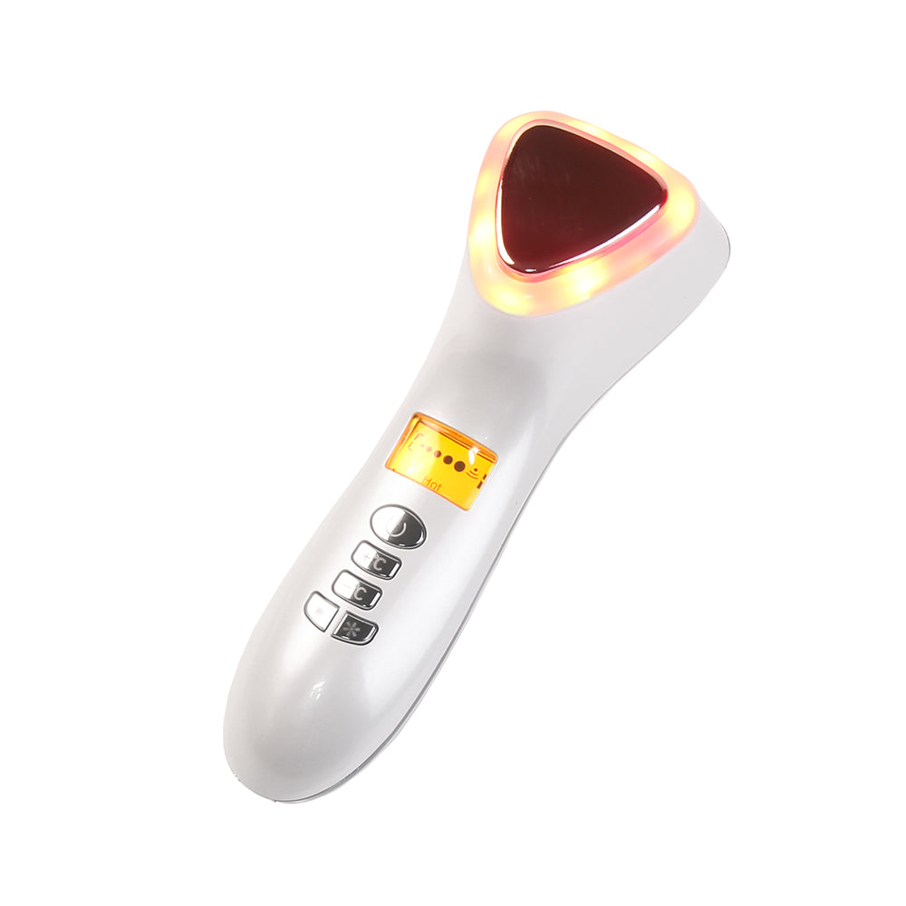 Facial Ultrasonic LED Hot Cold Massager Hammer