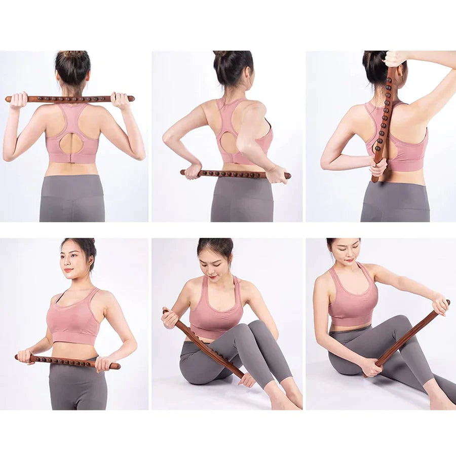 Wooden Gua Sha Massage Roller
