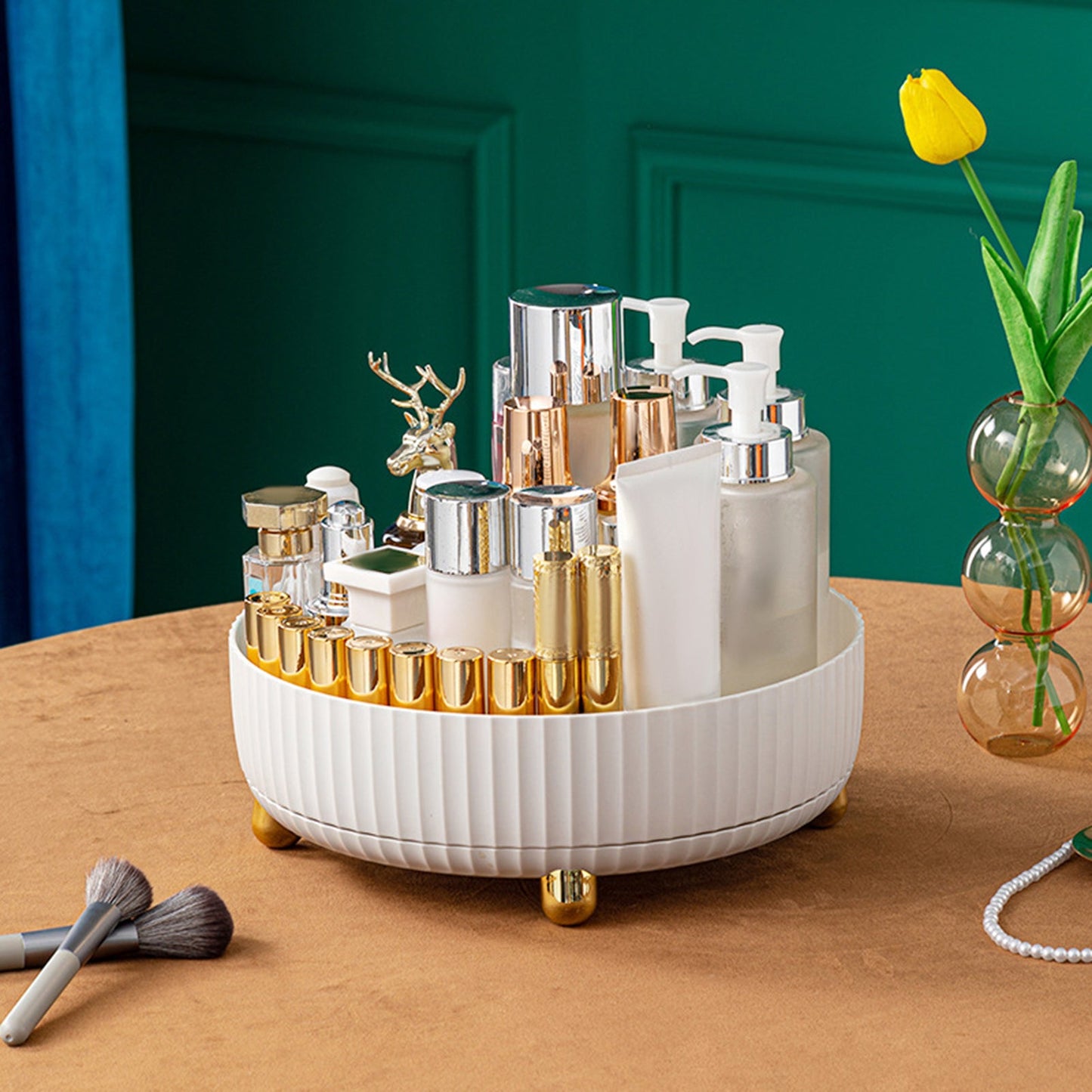 Rotating Makeup Organizer- Cosmetic Storage Box