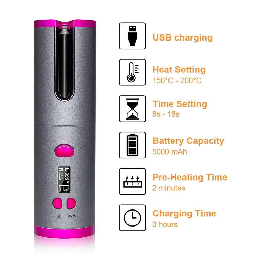 Automatic Cordless Hair Curler