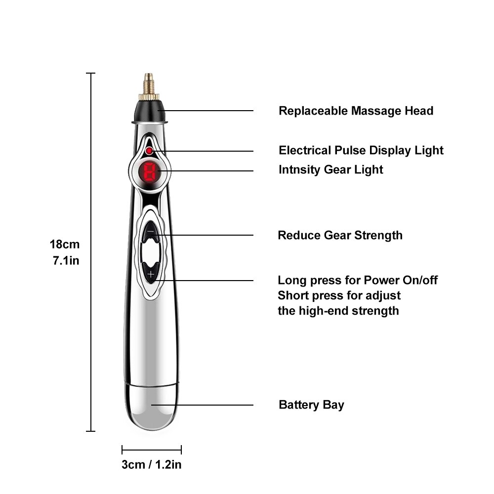 5 In 1 Electric Acupuncture Pen Body Massage Tool