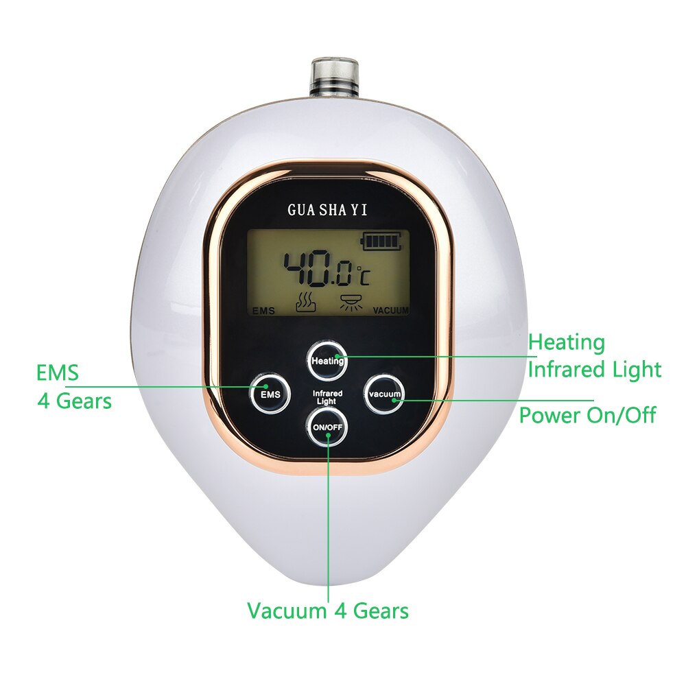 Electric Vacuum Body Massage Machine Anti-Cellulite with LCD Display