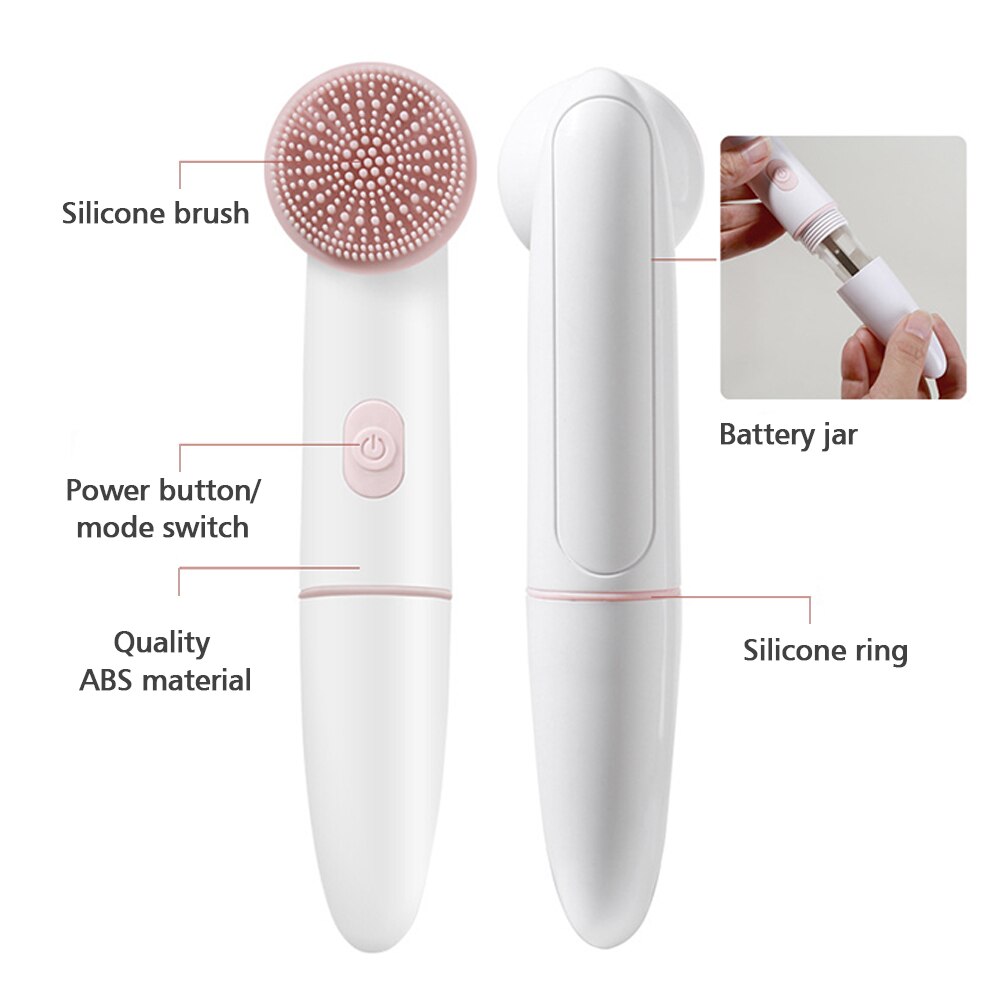 Electric Face Brush with 2 Heads