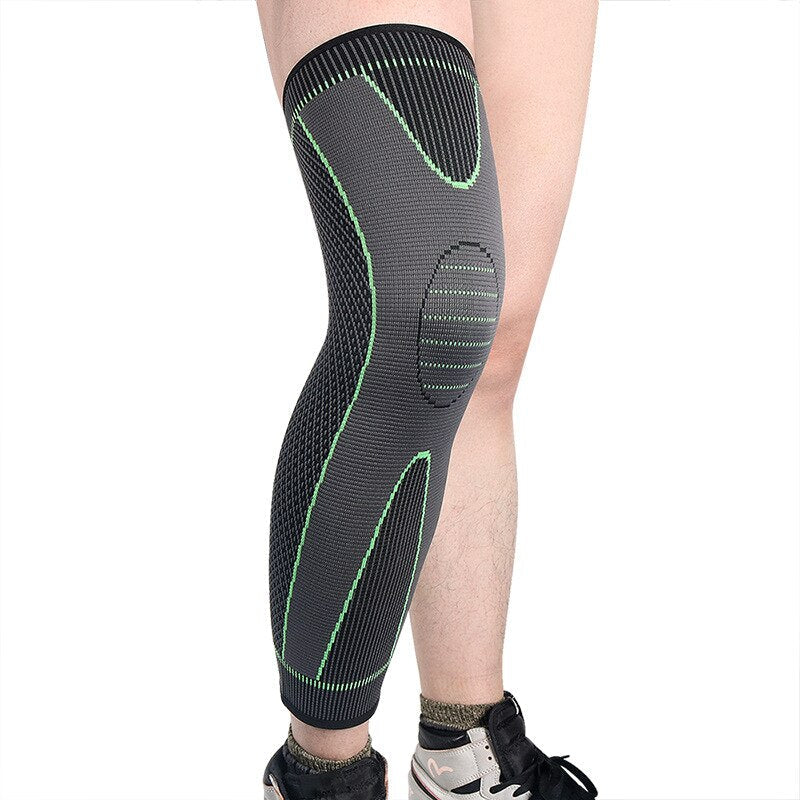 1 Pair Long Knee Support Elastic Pressure