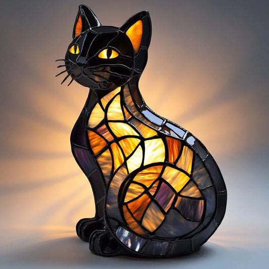 Colorful Cat Table Lamp Soft Home Decor Light - SweetyGem