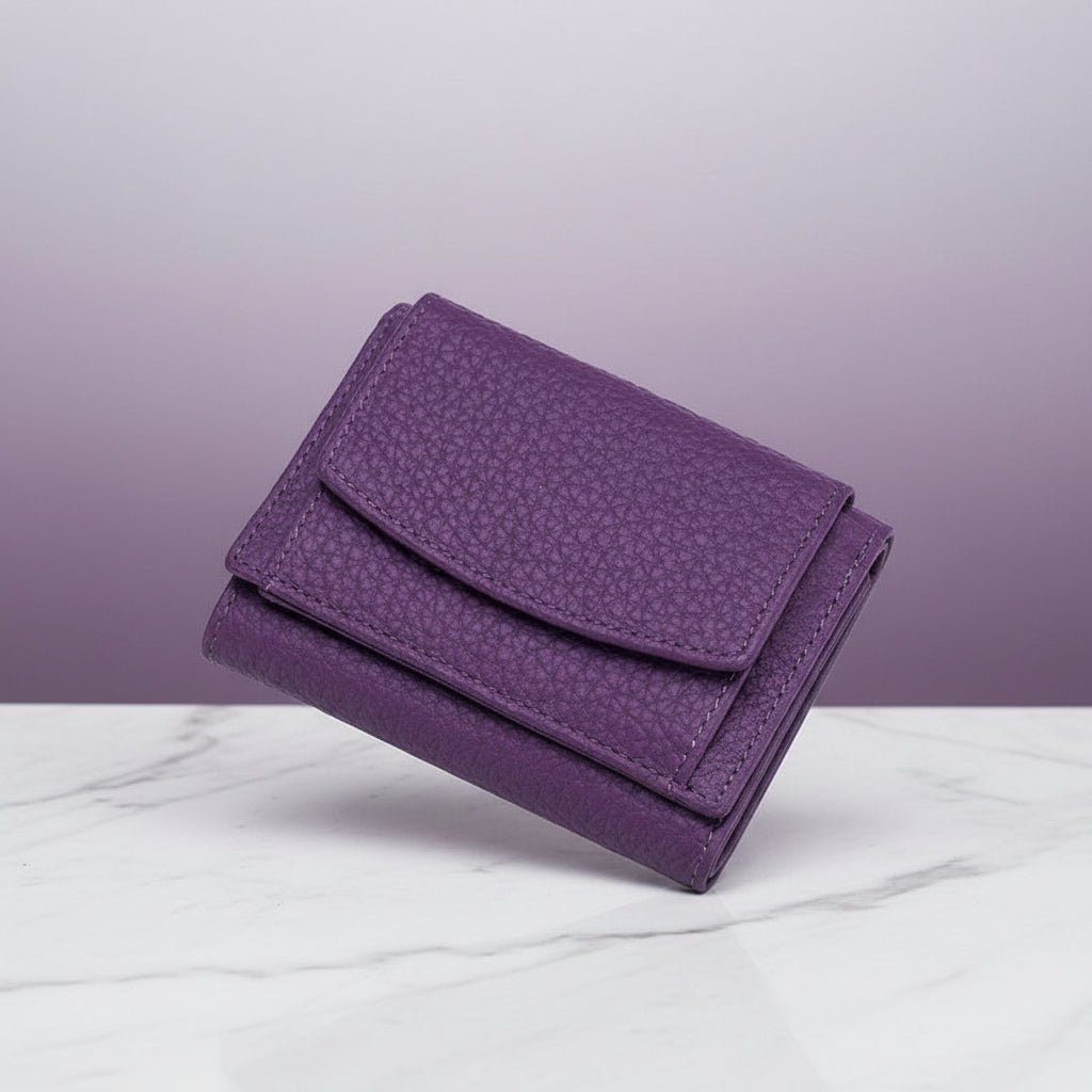 Slim Secure Trifold Wallet with Card and Coin Pouch