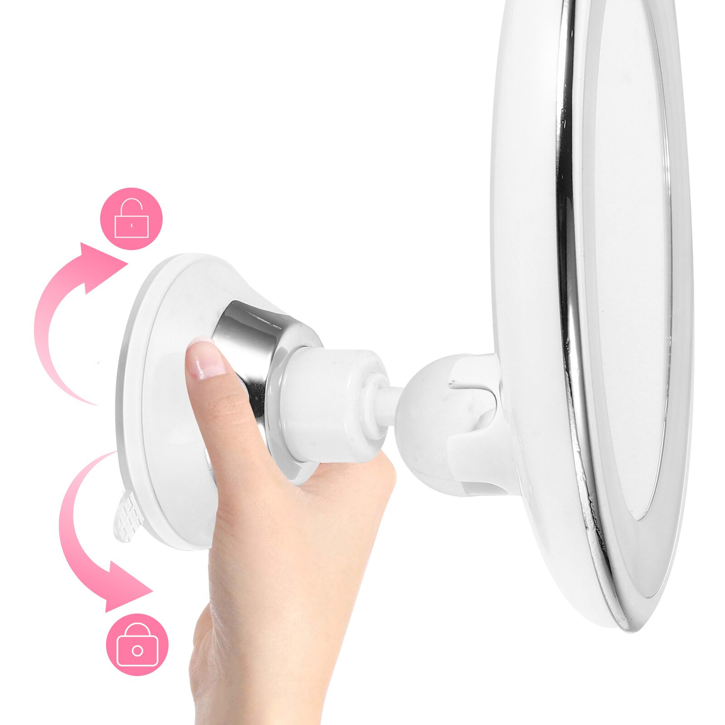 Flexible 10x Magnifying Led Makeup Mirror