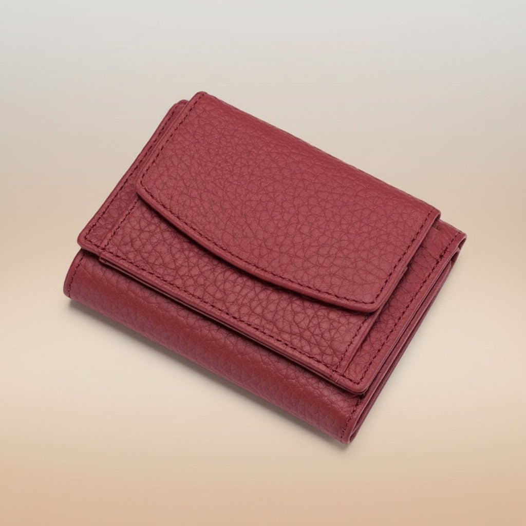 Slim Secure Trifold Wallet with Card and Coin Pouch
