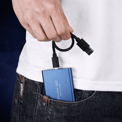 Slim 120GB USB External Solid State Drive Fast Storage - SweetyGem