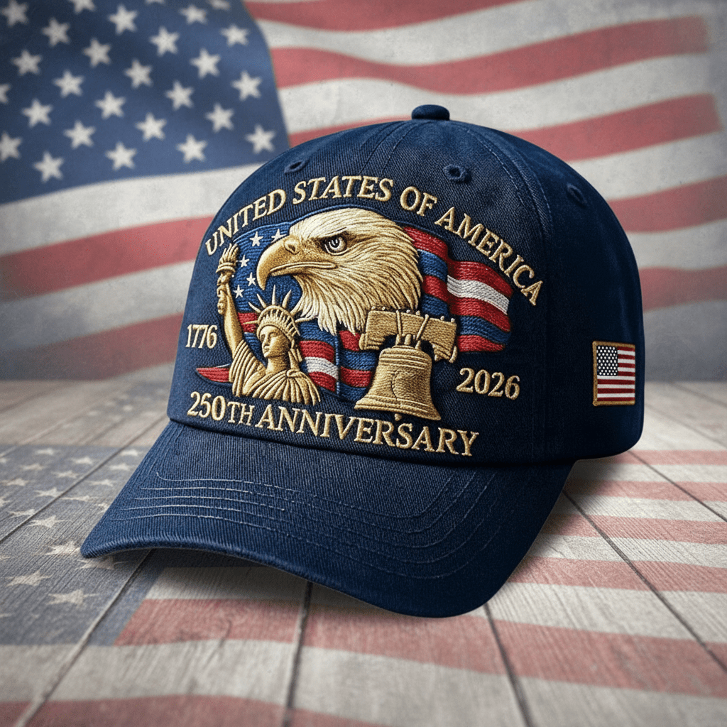 American Flag Eagle Trucker Cap Patriotic Baseball Hat - SweetyGem