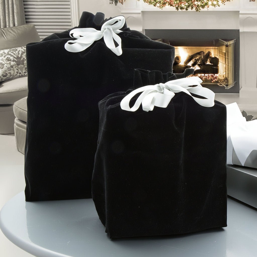 Luxury Satin Pouch with Silver Ribbon Closure - SweetyGem