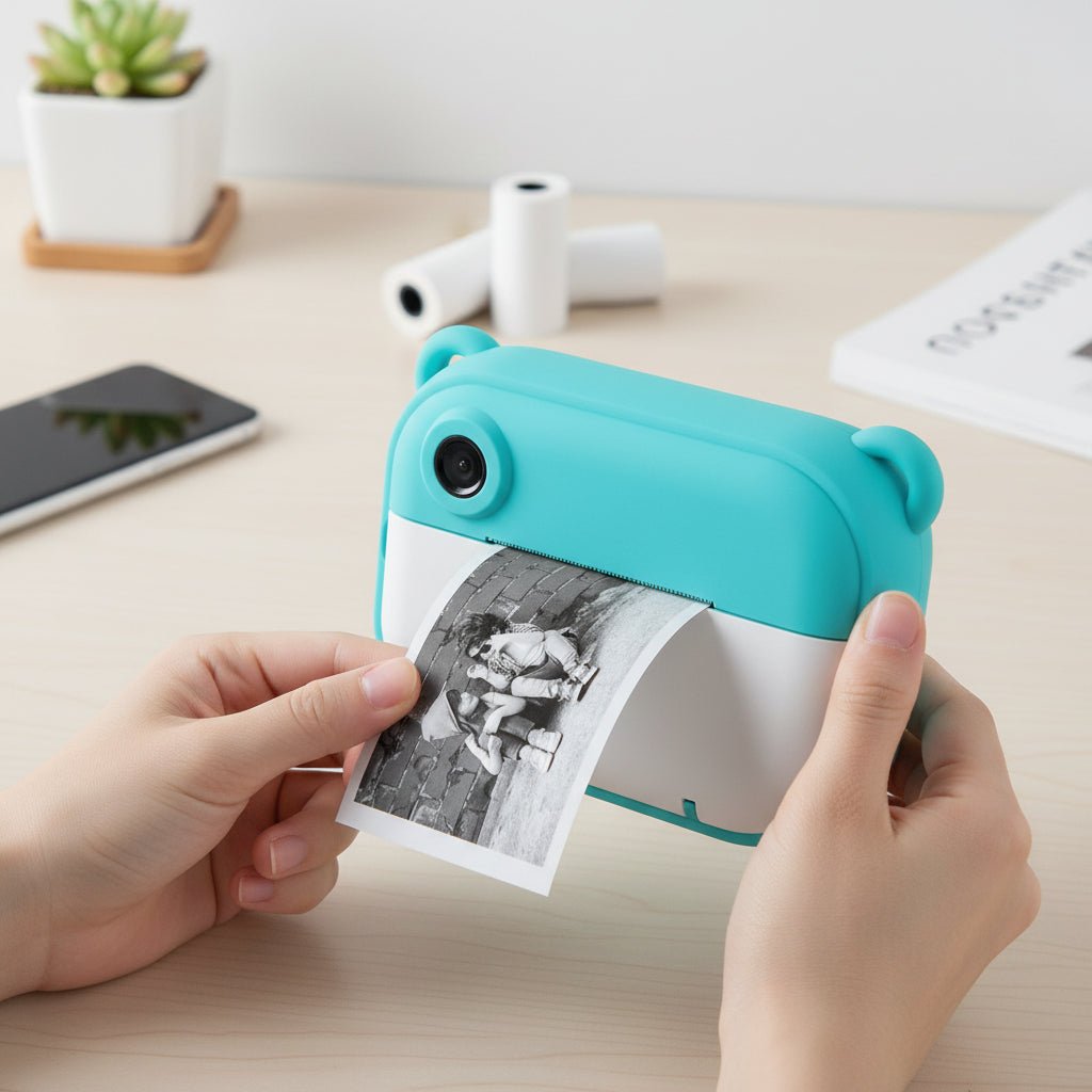 Fun Kids Instant Camera with Colorful Stickers