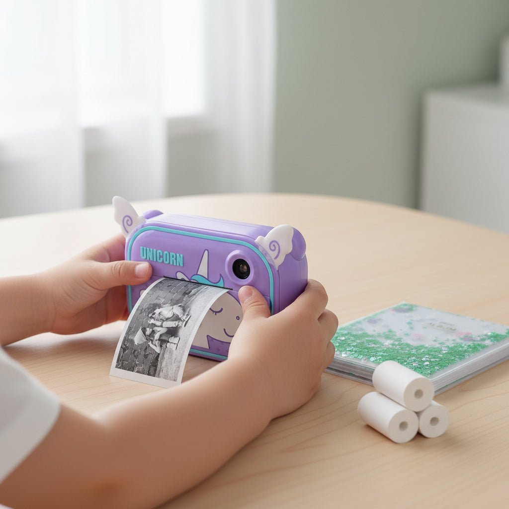 Fun Kids Instant Camera with Colorful Stickers