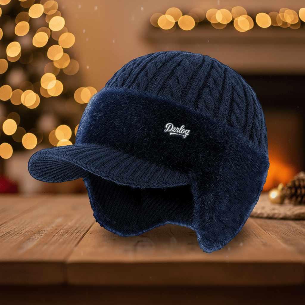 Warm Thermal Beanie Hat with Fleece Ear Flaps
