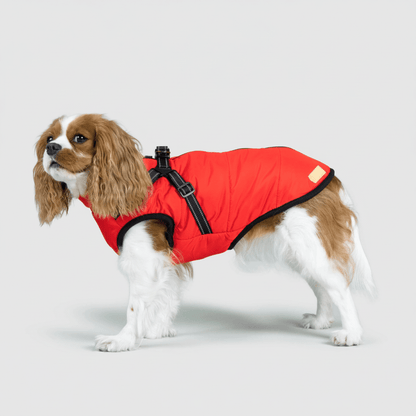 Fleece Lined Dog Coat Waterproof Cold Weather Pet Jacket