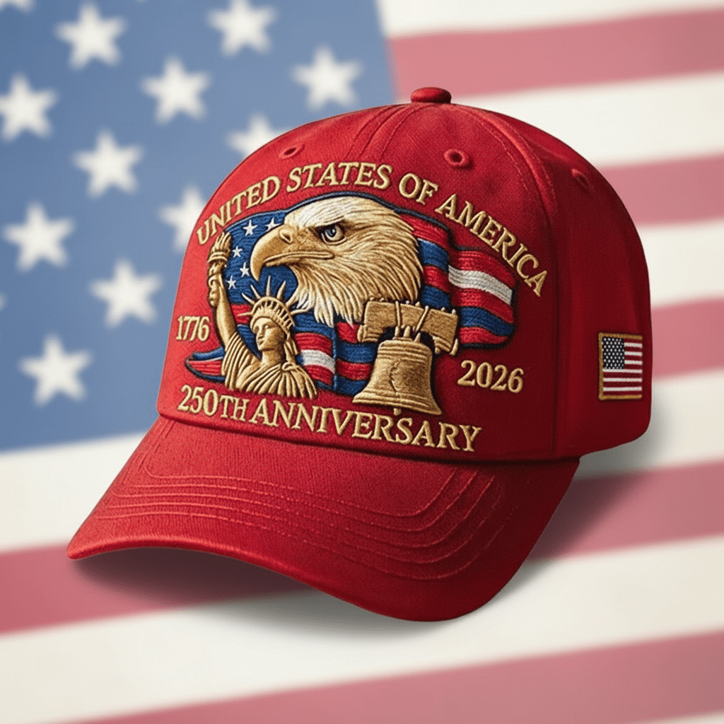 American Flag Eagle Trucker Cap Patriotic Baseball Hat
