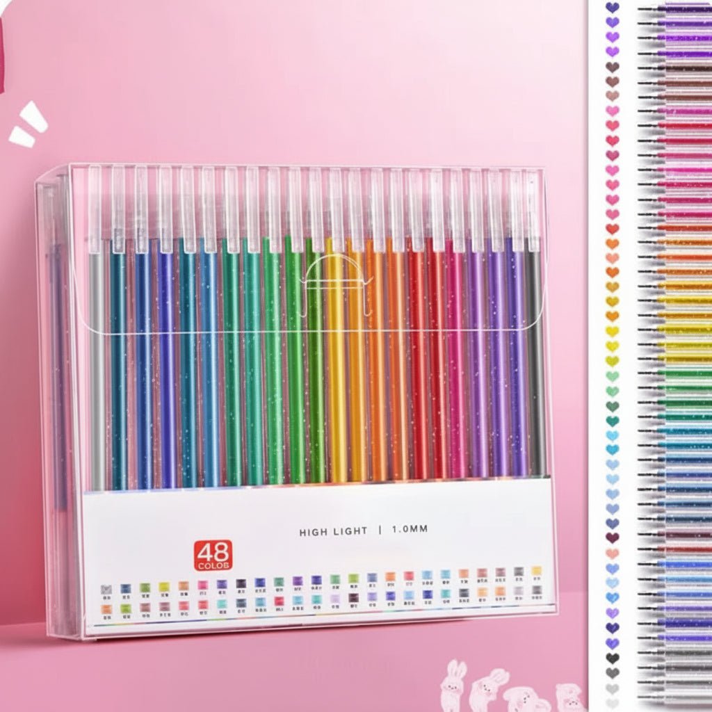 Sparkly Gel Pen Set for Adult Coloring Books & Art