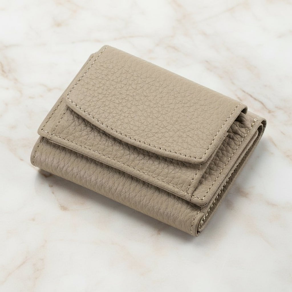 Slim Secure Trifold Wallet with Card and Coin Pouch