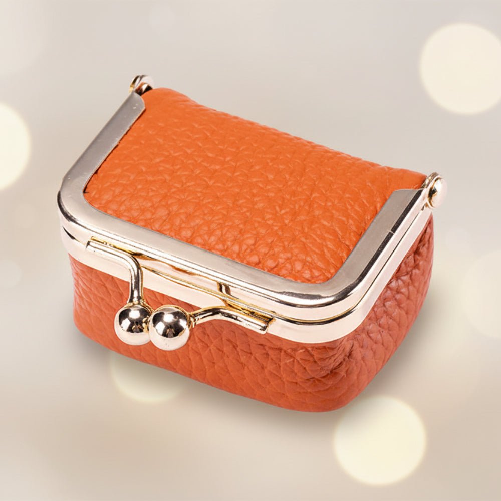 Small Luxury Leather Jewelry Case with Lock