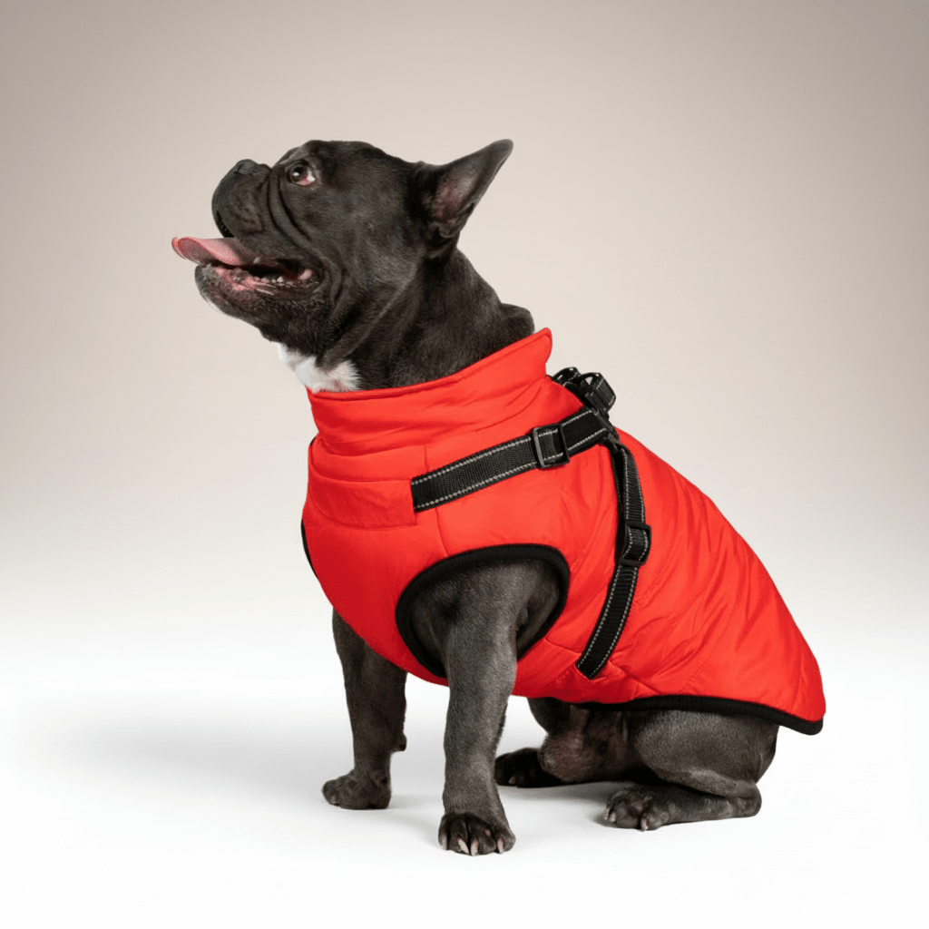 Fleece Lined Dog Coat Waterproof Cold Weather Pet Jacket - SweetyGem