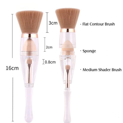 3-in-1 Multi Purpose Makeup Brush