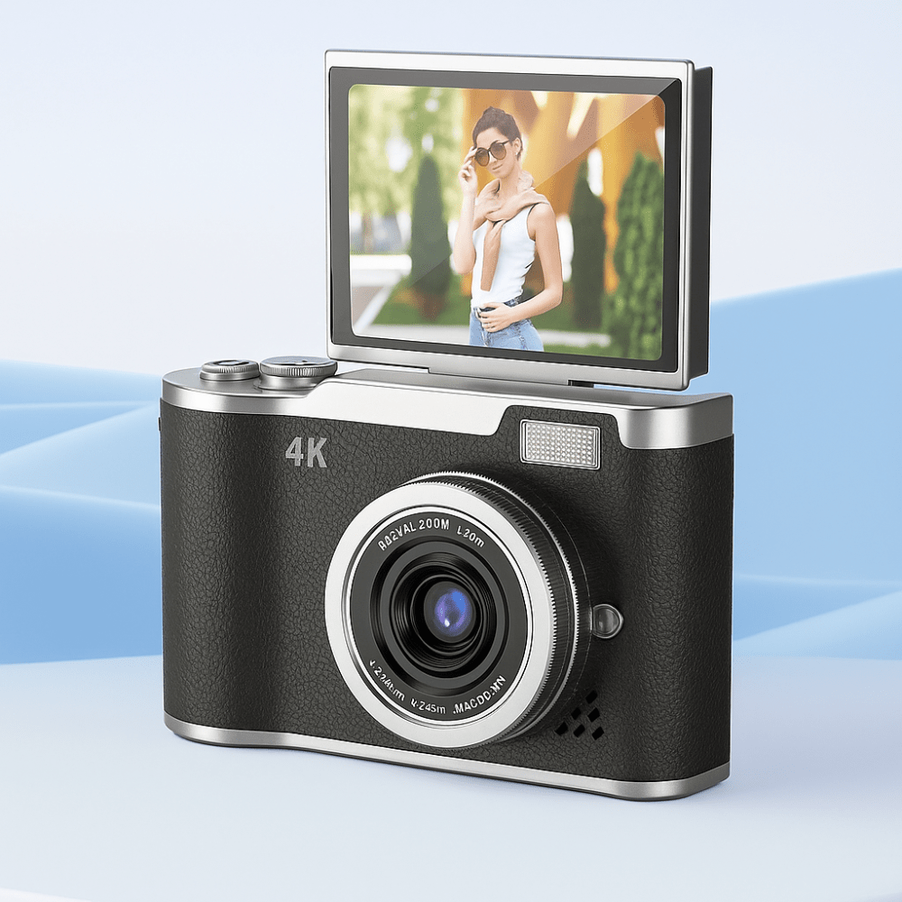 HD Portable Vlog Camera Flip Screen Easy Record - SweetyGem