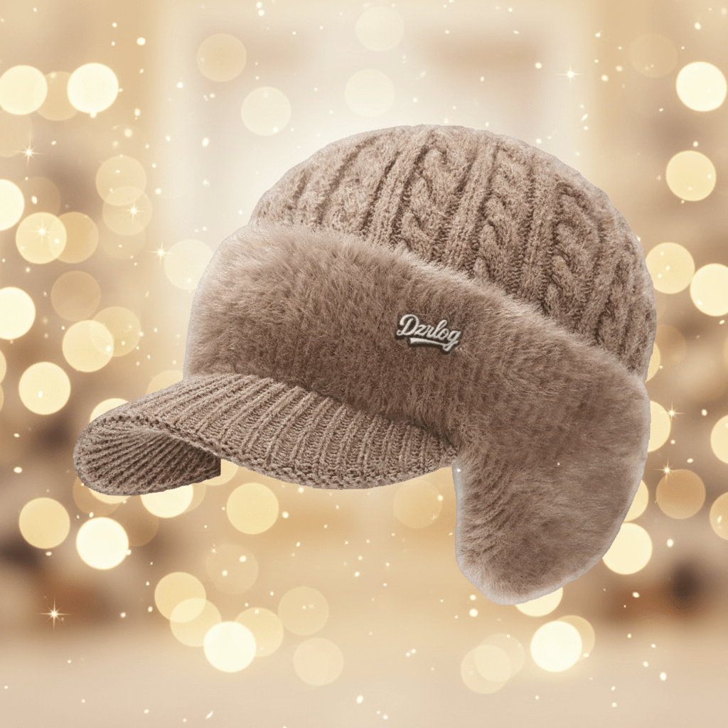 Warm Thermal Beanie Hat with Fleece Ear Flaps