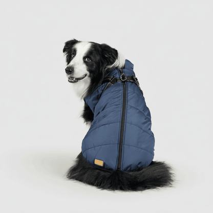 Fleece Lined Dog Coat Waterproof Cold Weather Pet Jacket