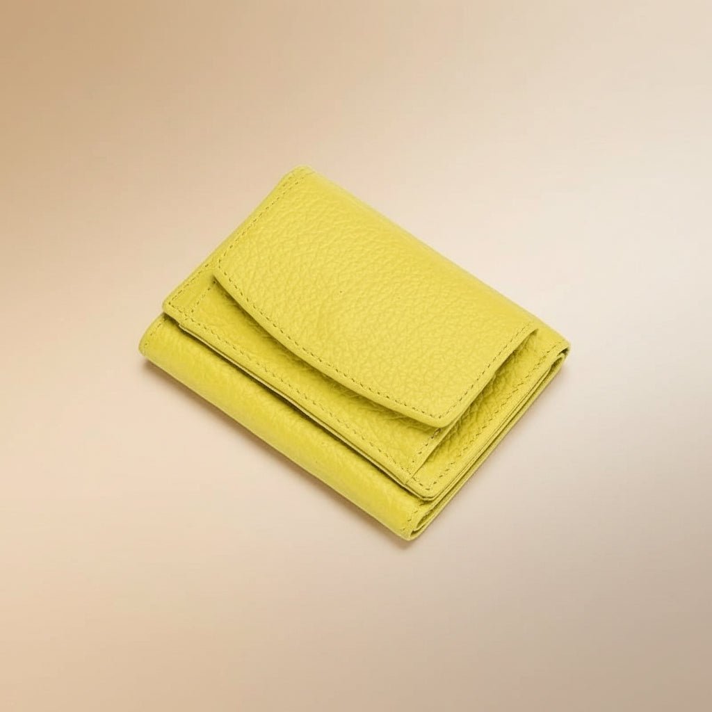 Slim Secure Trifold Wallet with Card and Coin Pouch