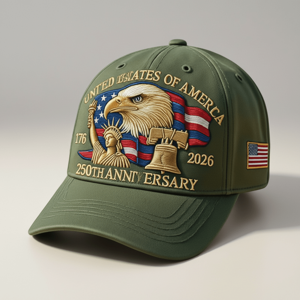 American Flag Eagle Trucker Cap Patriotic Baseball Hat